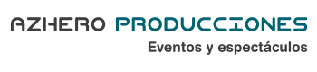 Logotipo de Azhero Producciones, empresa dedicada a la producción de eventos y espectáculos